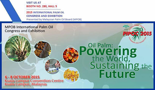 2015 International Palm Oil Congress & Exhibition 6~8/10/2015